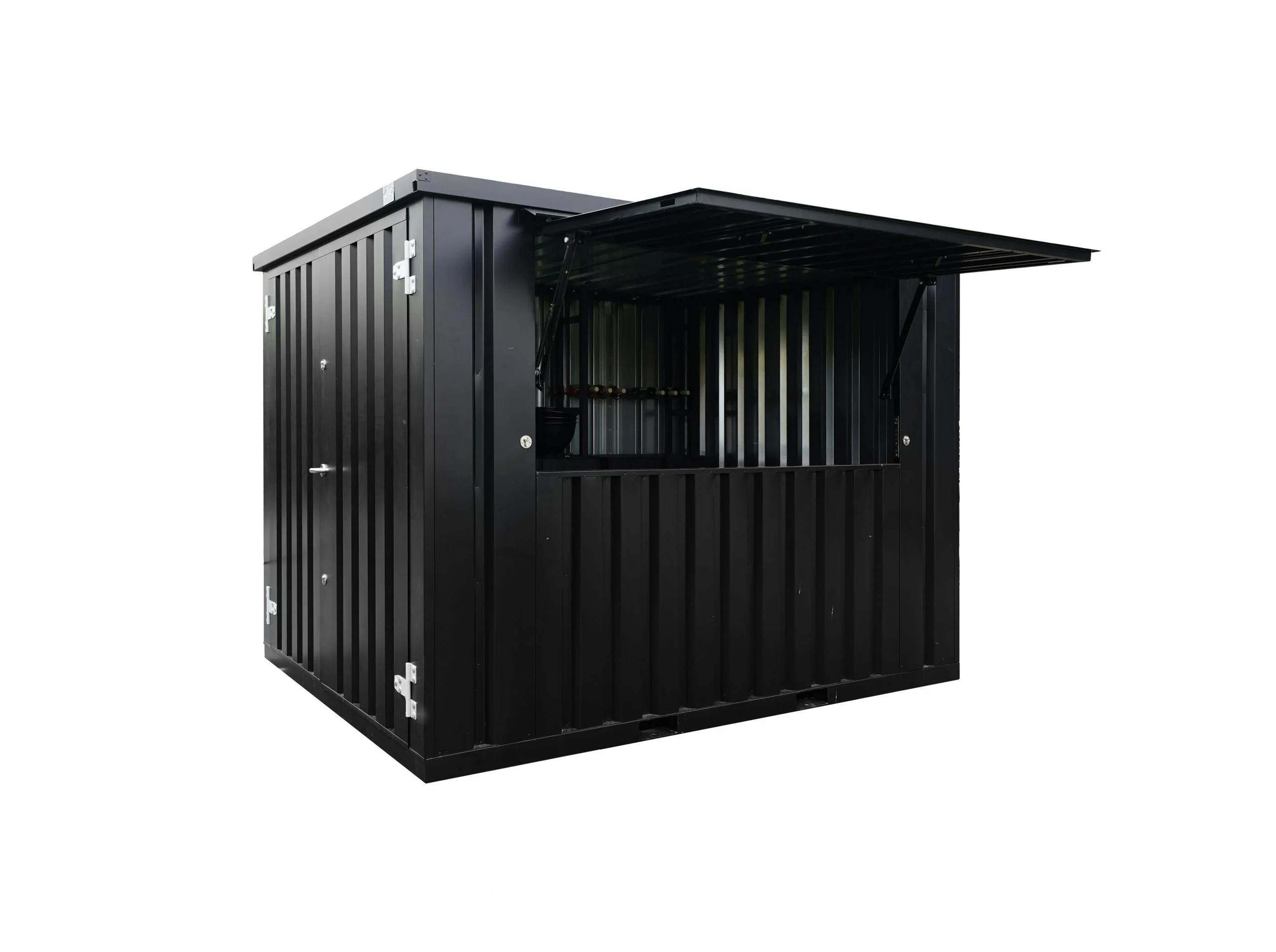 Contenedor Barra Desmontable XL 3 x 2 Metros Negro RAL 9005