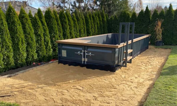 Piscina contenedor 6,2mx 2,5m lista para usar, Paquete Confort - Imagen 4