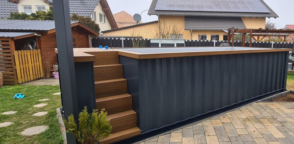 Piscina contenedor de 6,2 m x 2,5 m con bomba de calor, paquete Premium - Imagen 2