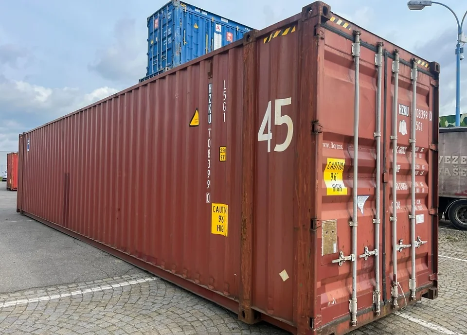 Contenedor de envío High Cube “Cargo Worthy” (CW) usado de 45 pies