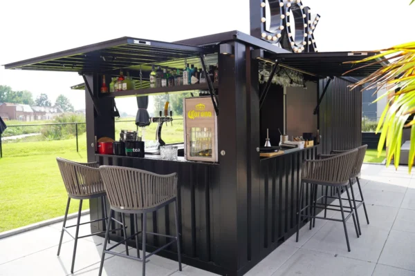 Contenedor Barra Desmontable 6×2 metros XL Rosa RAL 3015 - Imagen 3