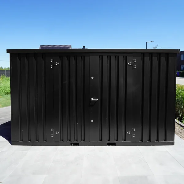 Contenedor de almacenamiento de 4 x 2 metros – con puerta doble en el lado largo - Imagen 3