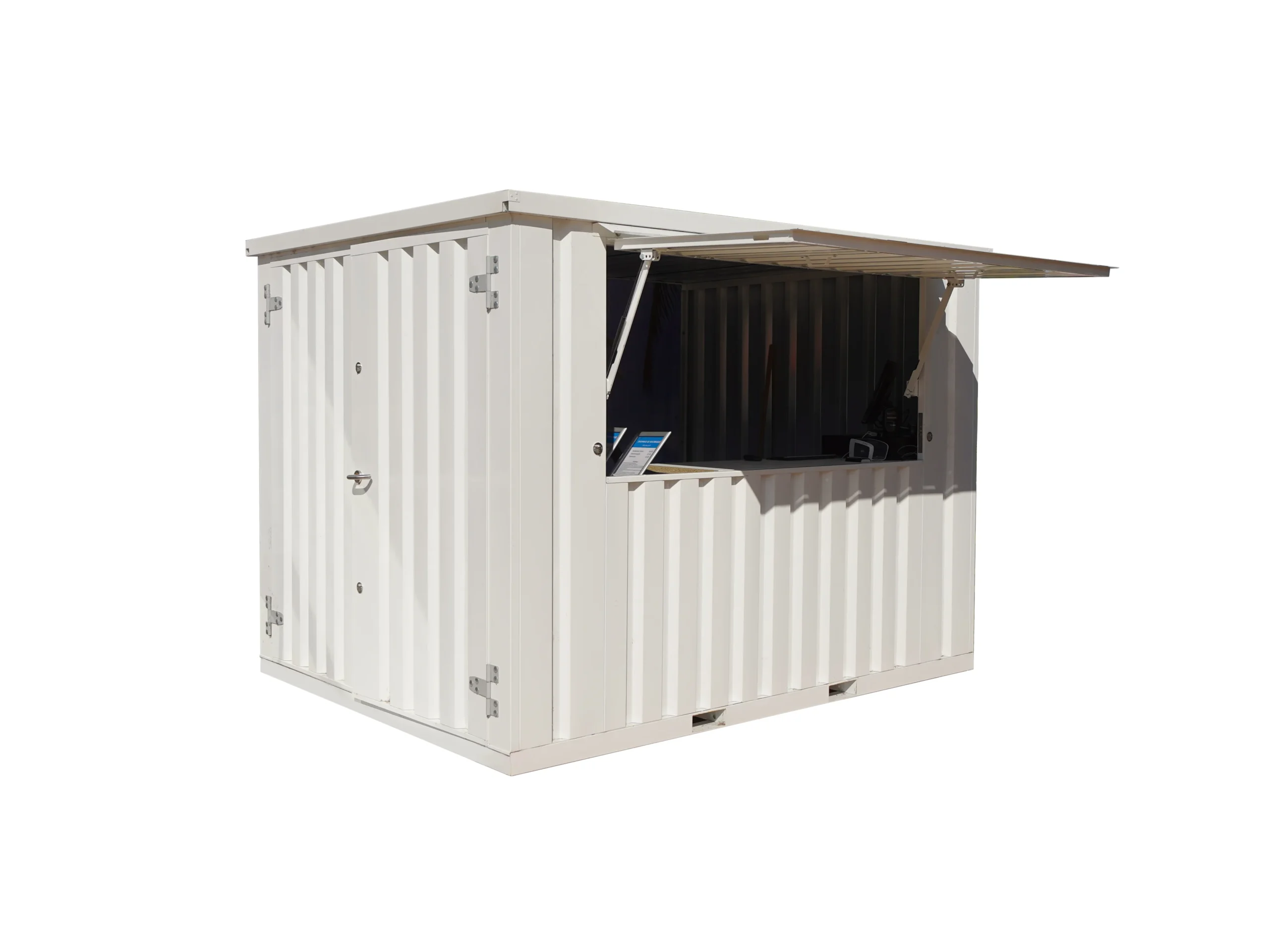 Contenedor Barra Desmontable XL 3×2 metros Blanco RAL 9016